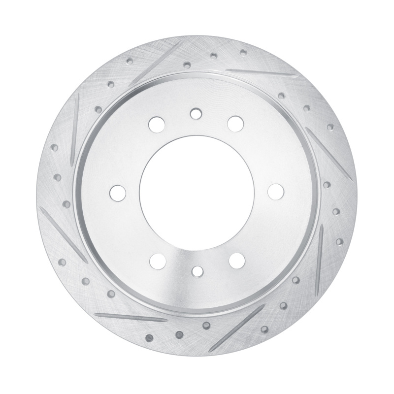 Hummer H3T Brake Rotor (1) - Rear Left - R1 Concepts - Drilled & Slotted - Silver - `06-`10 Hummer H3T Brake Rotor (1) - Rear Left - R1 Concepts - Drilled & Slotted - Silver - `06-`10